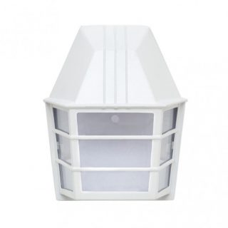 Aplique Exterior Aluminio Acrux 1xe27 Blanco Ip23  24x20x11,5 Cm