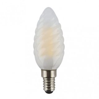 Bombilla Vela Rizada 4w 3000k Fabriplus E14 360lm  9,7x3,4x3,4 Cm