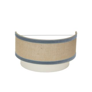 Aplique Cornalina 1xe27 Beis/azul  30d