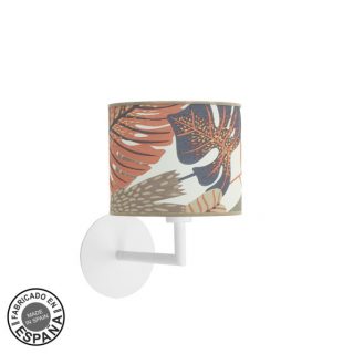 Aplique Etiopia 1xe14 Blanco/estampado 27x17x24,5 Cm