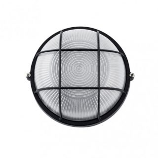 Aplique Ext. Aluminio Apus Pequeño 1xe27 Negro  9x17,5x17,5 Cm  Ip44