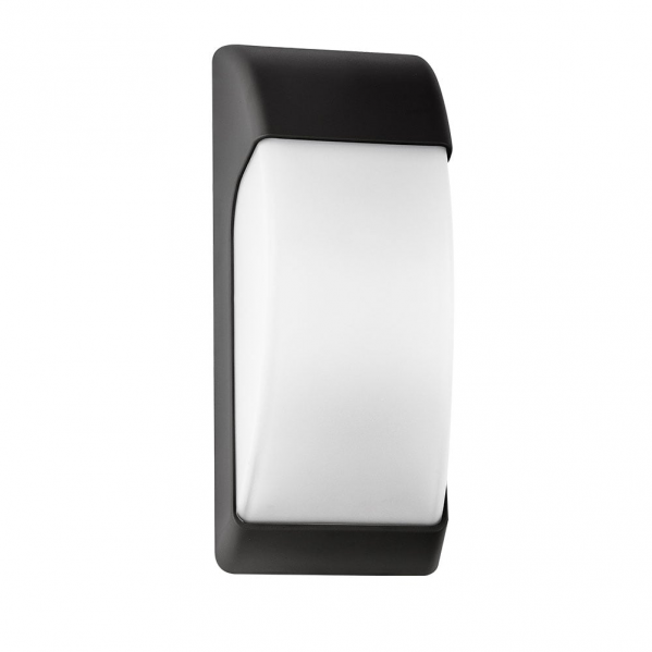 Aplique Exterior Espelta 1xe27 Negro Ip65 Policarbonato 32x12,9x13 Cm