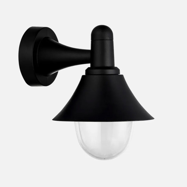 Aplique Exterior Mentol 1xe27 Negro Ip44 Policarbonato 25x18,1x23,2 Cm