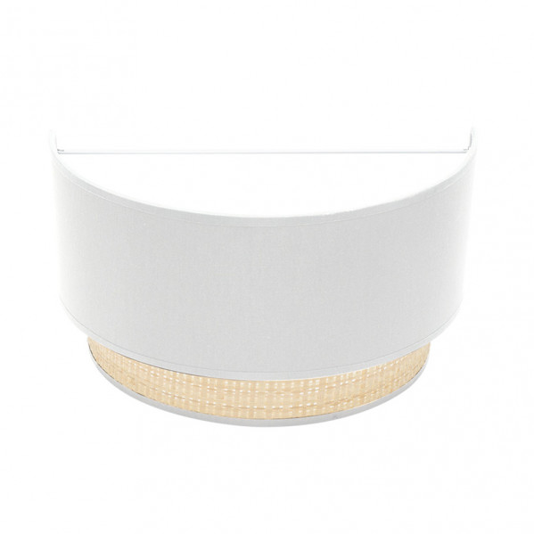 Aplique Kandy 1xe27 Natural/blanco 17x30x15 Cm