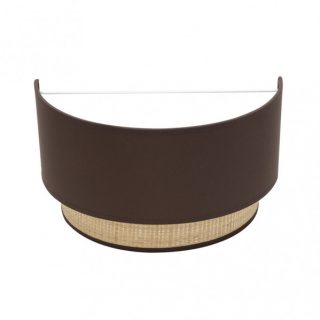 Aplique Kandy 1xe27 Natural/marron 17x30x15 Cm