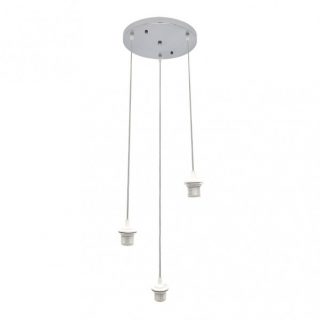 Armazon Plafon Nia 3xe27 Cromo Regx30x30cm