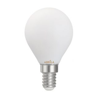 Bombilla Esferica Filam.opal 6w 4000k Abrila E14  540lm 7,8x4,5x4,5cm