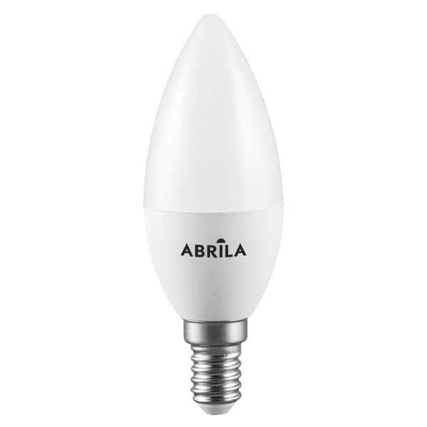 Bombilla Vela 5w 6000k Abrila E14 450lm 10x3,7x3,7 Cm