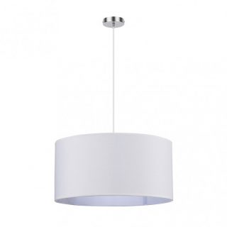 Colgante Chanza 3xe27 Cromo/blanco Regx50x50 Cm
