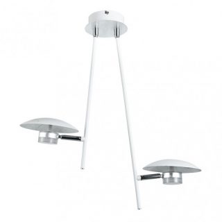 Colgante Ciudad Del Cabo 2l 12w 4000k Blanco/plata 1080 Lm 52x49x15 Cm Dirigible Y Orientable