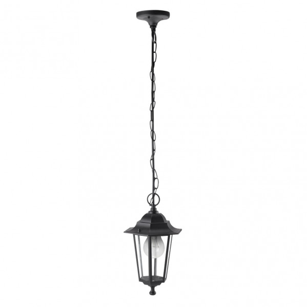 Colgante Exterior Aluminio Auriga 1xe27 Negro Regx17x17 Cm Ip44