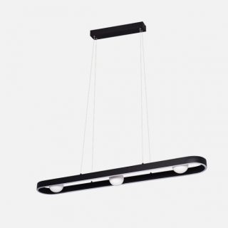 Colgante Fermoselle 26w+9w 4000k Negro Regx107,5x15cm 2975lm