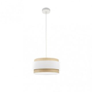 Colgante Kandy 1xe27 Natural/blanco Regx40x40 Cm