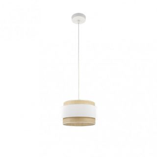 Colgante Kandy 1xe27 Natural/blanco Regx30x30 Cm