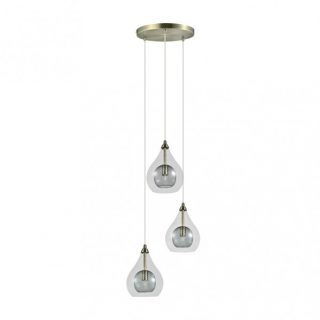 Lámpara Lhasa 3xg9 Cuero Regx30x30 Cm