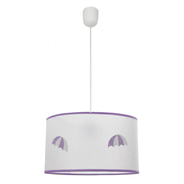 Colgante Lluvia 1xe27 Lila Regx30d