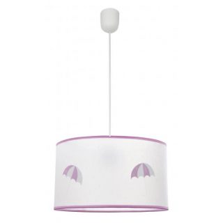 Colgante Lluvia 1xe27 Rosa Regx30d