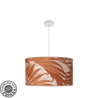 Colgante Moda 3xe27 Blanco/hoja Caldera Regx50x50cm C/difusor