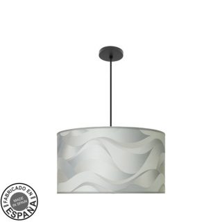 Colgante Moda 3xe27 Negro/ola Gris Regx50x50cm C/difusor