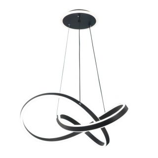 Colgante Nantes Negro 120w 3000-4000-6000k Regx60x 60cm 9600lm C/remoto Y Reg.intensidad