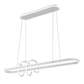 Colgante Paper Blanc 185w 3000-4000-6000k 16380lm C/luz Ambiente Remoto Y Reg.intensidad Regx100x19cm