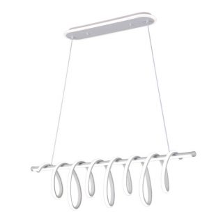 Colgante Premium Blanco 157w 3000-4000-6000k 13884lm C/luz Ambiente Remoto Y Reg.intensidad Regx90x26cm