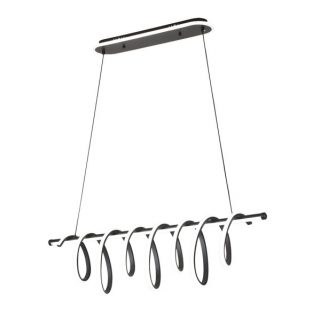 Colgante Premium Negro 157w 3000-4000-6000k 13884lm C/luz Ambiente Remoto Y Reg.intensidad Regx90x26cm