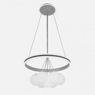 Colgante Rodano Blanco/gris 104w 3000-4000-6000k Regx50x50cm 8320lm C/remoto,reg.intens