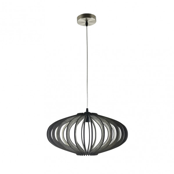 Colgante Sapelli 1xe27 Madera Cafe Regx45x45 Cm