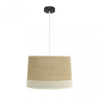 Colgante Tietar 1xe27 Saco/beis Regx40x40 Cm