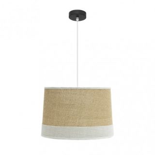 Colgante Tietar 1xe27 Saco/blanco Regx40x40 Cm