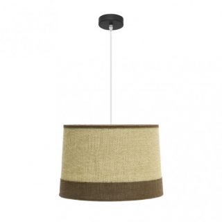 Colgante Tietar 1xe27 Saco/marron Regx40x40 Cm