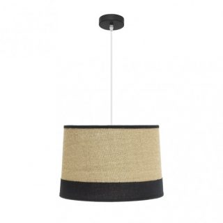 Colgante Tietar 1xe27 Saco/negro Regx40x40 Cm