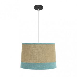 Colgante Tietar 1xe27 Saco/turquesa Regx40x40 Cm