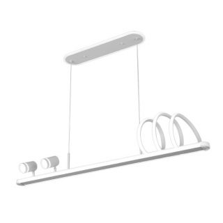 Colgante World Blanco 167w 3000-4000-6000k 14976lm C/luz Ambiente Remoto Y Reg.intensidad Regx115x15cm