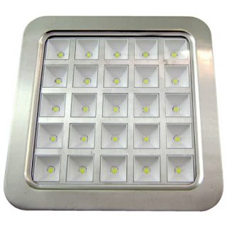 Downlight Cuad. Amon Led 16w Niquel 6500k 18x18 Cm corte 15,5x15,5 Cm
