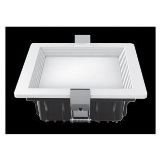 Downlight Led Intego Pro Cuadrado 21w 1130lm 6x14x14 Cm Blanco 6400k Corte 12x12 Cm
