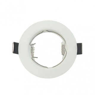 Empotrable  Magura 1xgu10  Redondo Blanco Mate 2,5x8x8 Cm Corte 6 Portalamparas Incluido