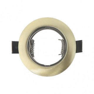 Empotrable  Magura 1xgu10  Redondo Cuero 2,5x8x8 Cm Corte 6 Portalamparas Incluido