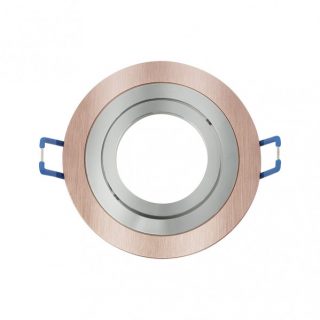 Empotrable Orient.cenote 1xgu10 Redondo Champ/crom 2x9,2x9,2 Cm 8 De Corte.c/portalampara