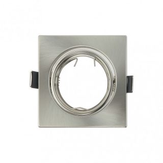 Empotrable  Orient. Magura 1xgu10  Cuad. Niquel  2,5x8,2x8,2  Cm Corte 6 Portalamparas Incluido