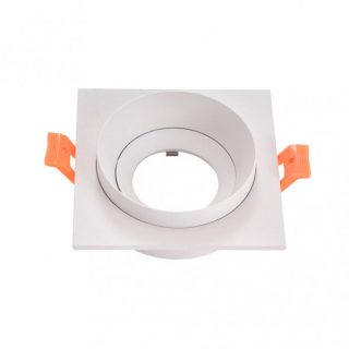 Empotrable Orient.son Doong 1xgu10 Cuadrado Blanco 1,5x9,2x9,2 Cm 8 De Corte.c/portalampara