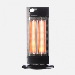 Estufa Elect.de Carbono Tipuana 1000w Negra 2pot. Oscilant.protecc.seg.antivuelco 70x38x26cm