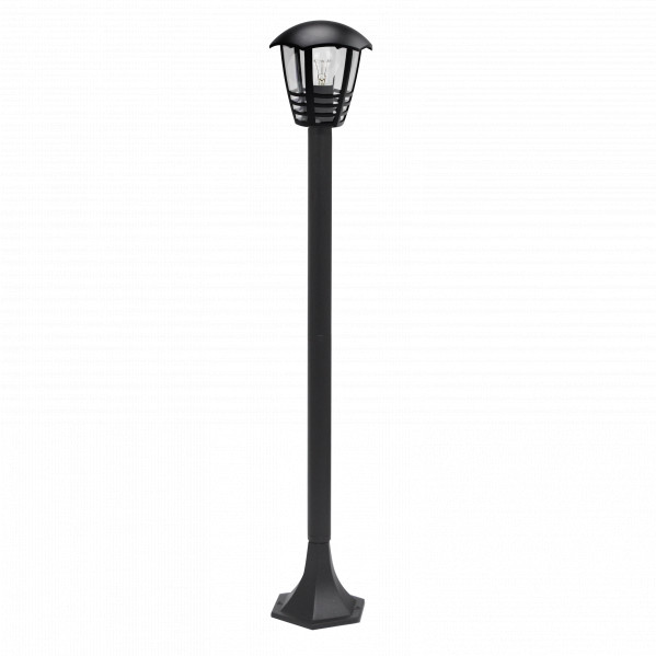 Farola Exterior Aluminio Alnilan 1xe27 Negro Ip44 94x18x18 Cm