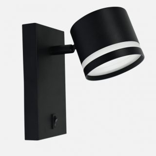 Aplique Ortiga 1 X Gx53 Negro 9w 800lm Orientable Bombilla Incluida 16x8,3x15,5cm