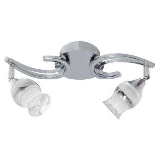 Lampara 2x5w 4000k Zodiaco Cromo 800lm 22x37x12