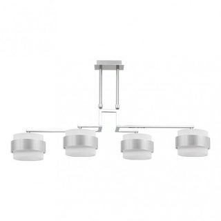 Lampara 4lp Bremen Cromo/blanco-plata 4xe14 Regx94x34 Cm