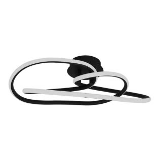 Lampara Bagdag Negra 50w 4000k 26,5x84x32cm4250lm C/remoto, Reg.intensidad Y Memoria