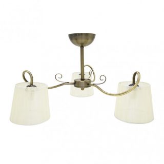 Lampara Cuzco 3xe14 Cuero 37x60x60 Cm