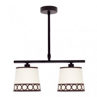 Lampara Dalia 2xe14 Beis/marrón Regx40x16 Cm